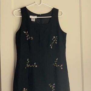 AGB dress black floral dress size: 12